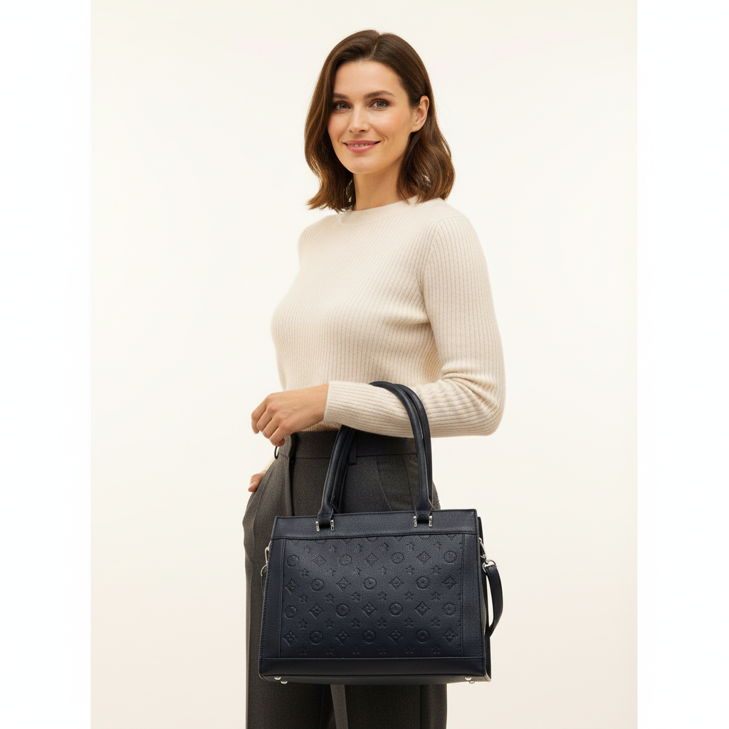 Elegantná dámska kabelka HK1286 čierna