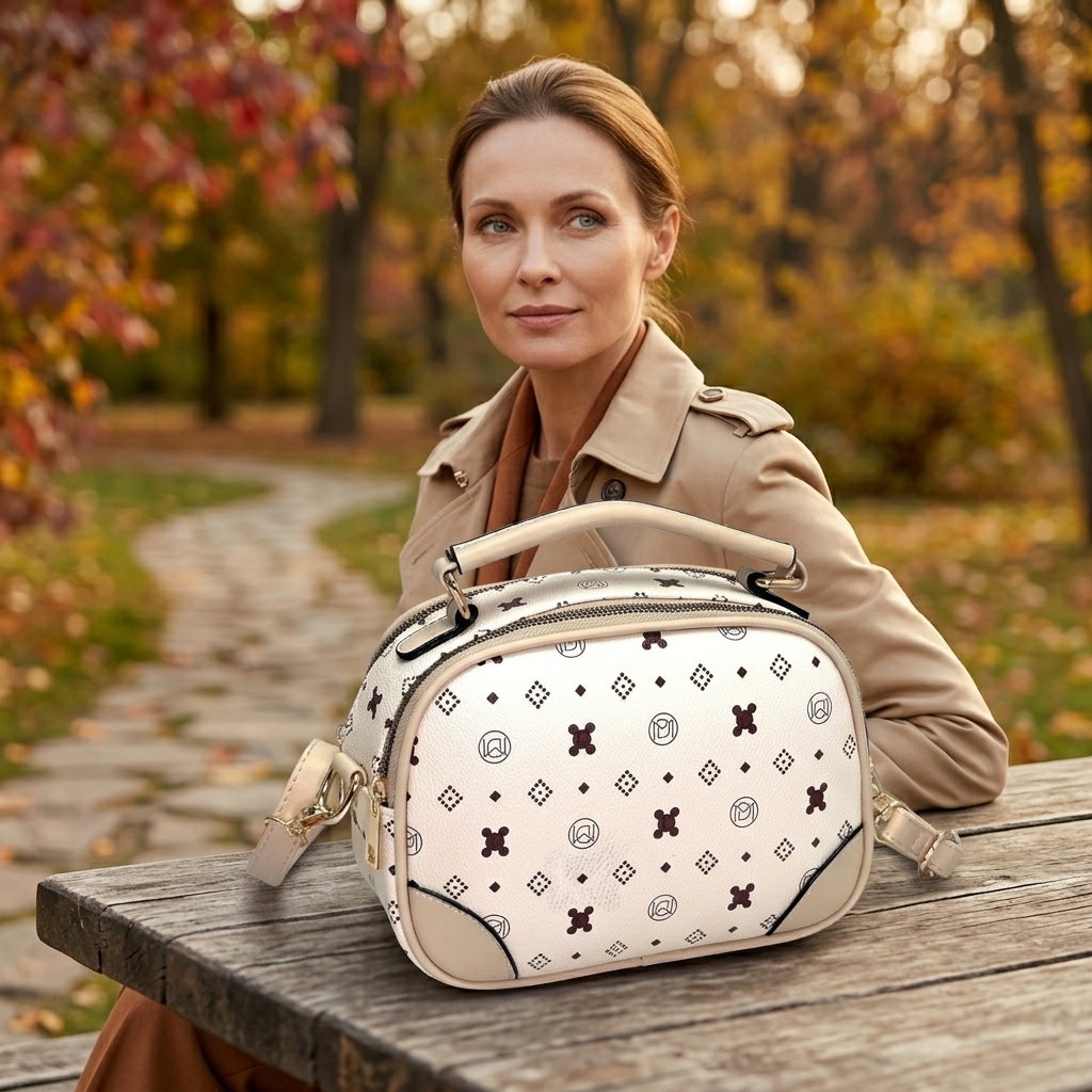 Dámska elegantná crossbody kabelka Z8-V6719 off white