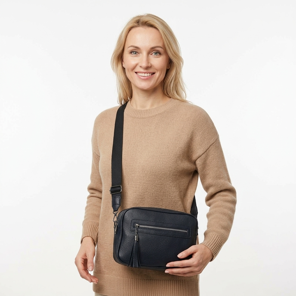 Dámska crossbody kabelka S1928 čierna