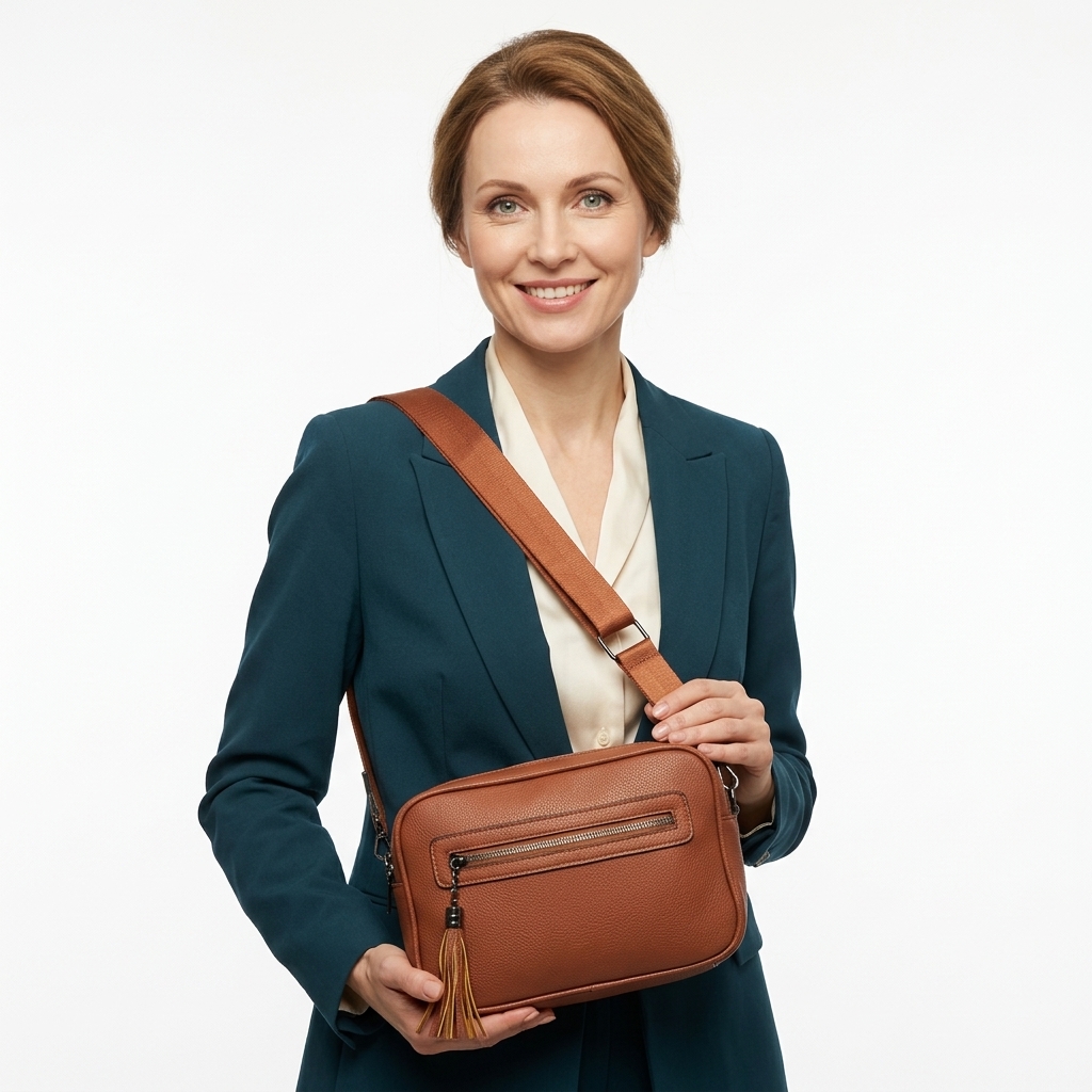 Dámska crossbody kabelka S1928 hnedá