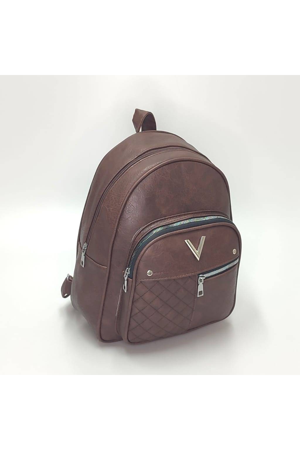 Dámsky ruksak 2481 čokoládový www.kabelky vypredaj (2)