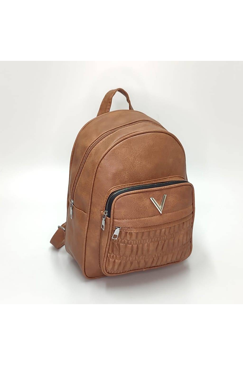 Dámsky ruksak 2565 tmavo béžový www.kabelky vypredaj (2)