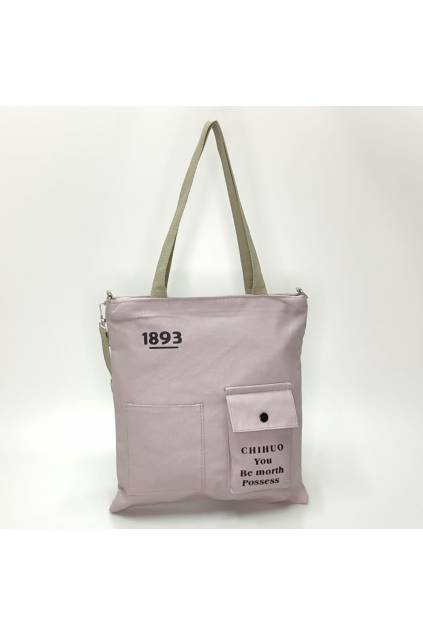 Plátená taška 3003 sivo fialová www.kabelky vypredaj (3)