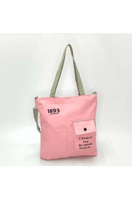 Plátená taška 3003 ružová www.kabelky vypredaj (1)