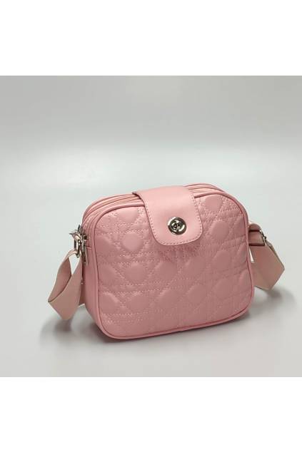 Dámska crossbody kabelka H5972 svetlo ružová www.kabelky vypredaj (15)