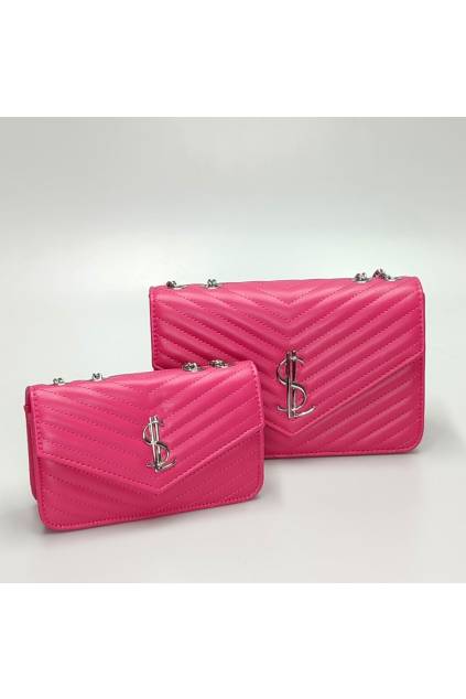 Set dámskych kabeliek ML 185 tmavo ružový www.kabelky vypredaj (23)