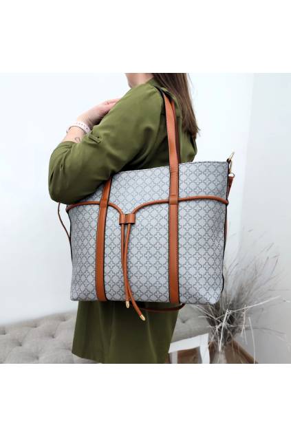Dámská shopper kabelka GK1754 šedá