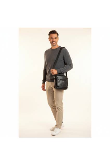Pánská crossbody taška 16123 černá