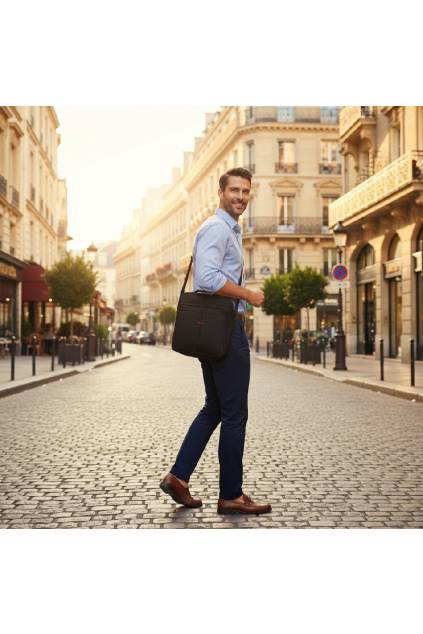 Pánská crossbody taška 78972 černá