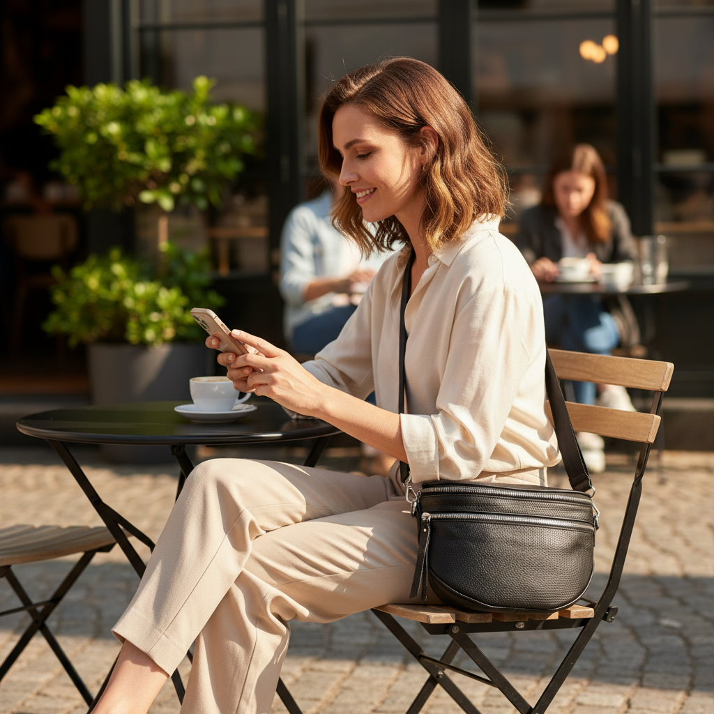 Dámská ledvinka HIT V6194 černá XL