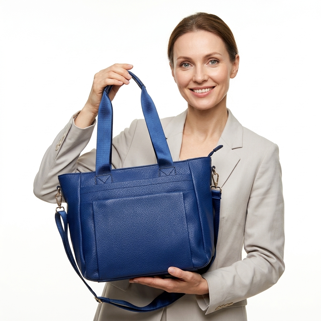 Dámská shopper kabelka F3002 modrá