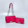 Set dámských kabelek ML-183 tmavě růžová