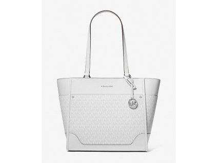 Michael Kors Harrison large kabelka logo bílá