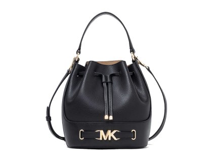 Michael Kors kožená kabelka vak medium černá