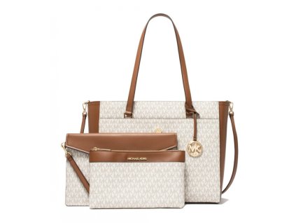 Set 3 kabelek Michael Kors 3 v 1 Maisie logo vanilla
