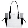 Kabelka Michael Kors Voyager shopper logo černo bílá