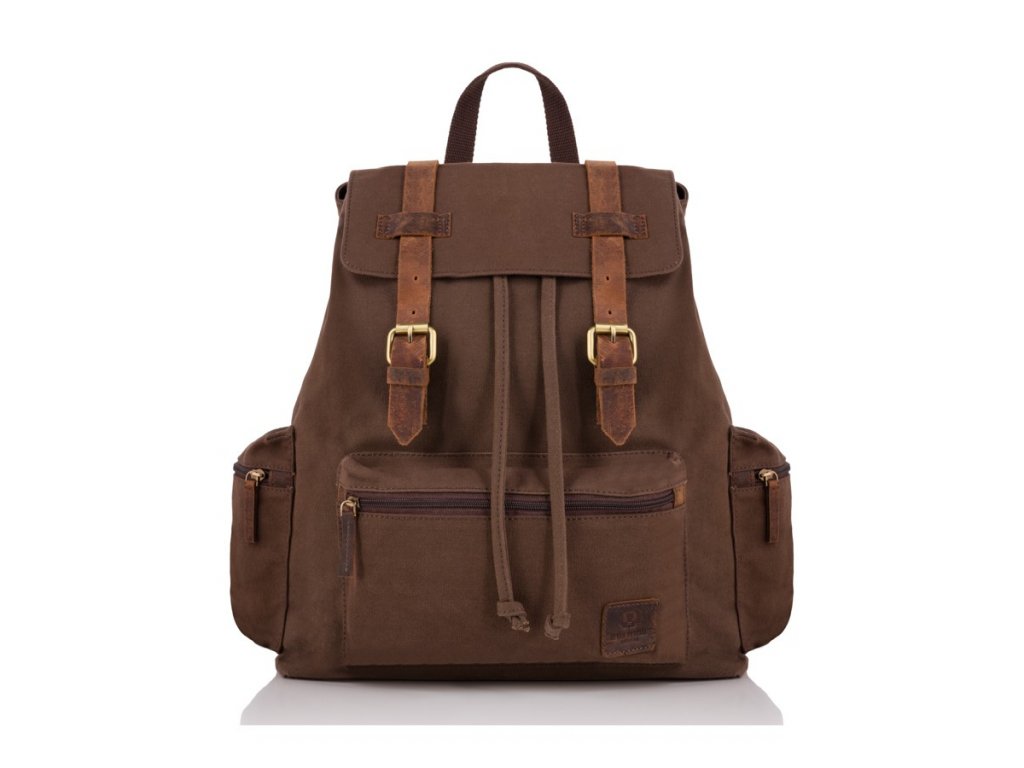 88869 4 velky mestsky vintage batoh pro pany paolo peruzzi hneda