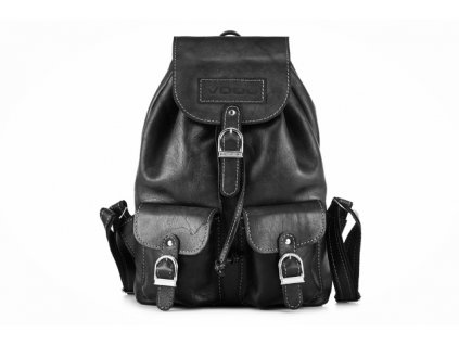 102582 7 retro leather backpack tc13 black