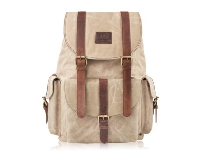 Pánský batoh do práce i do školy PERUZZI; světle hnědá