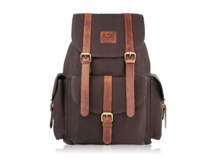 Pánský batoh do práce i do školy PERUZZI; hnědá