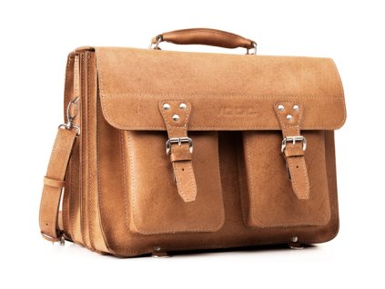 Velká pracovní taška z kůže; velbloud