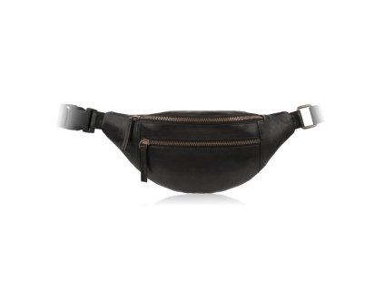 Pánská kožená městská ledvinka Paolo Peruzzi; černá