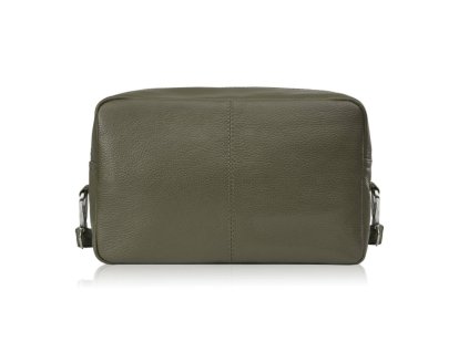 Dámská kožená kabelka přes rameno klasická Peruzzi; zelená