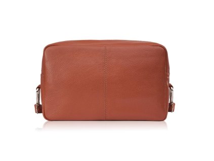 Dámská kožená kabelka přes rameno klasická Peruzzi; koňak