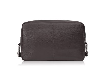 Dámská kožená kabelka přes rameno klasická Peruzzi; hnědá