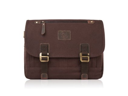 Pánská textilní taška přes rameno PAOLO PERUZZI; hnědá