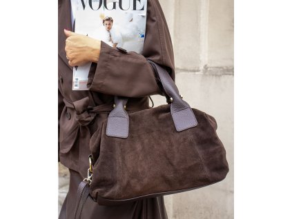 Dámská hobo kabelka z kůže MARCO MAZZINI; černá