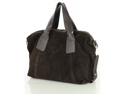 Dámská hobo kabelka z kůže MARCO MAZZINI; černá