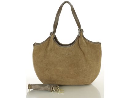 Dámská kabelka hobo taška MARCO MAZZINI; béžová