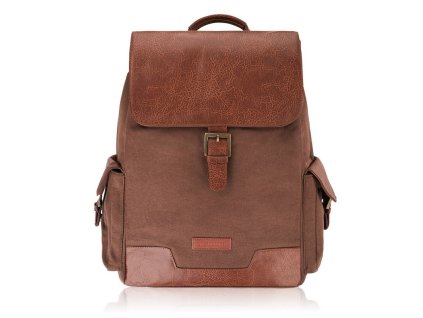 Pánský batoh A4 na notebook, cestovní Paolo Peruzzi; hnědá SKL
