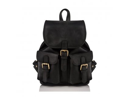 85872 damsky kozeny modni klasicky batoh paolo peruzzi cerna