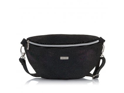 86490 damska modni crossbody ledvinka paolo peruzzi cerna