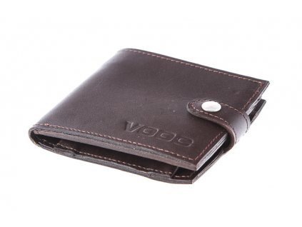 Kompaktní peněženka z pravé kůže unisex Vintage; hnědá SKL