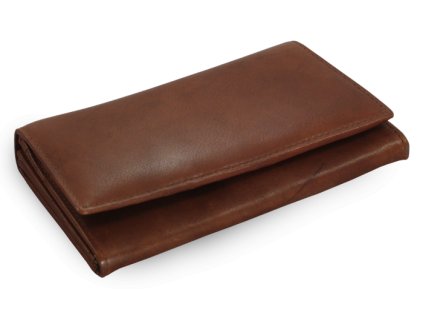 tmave hneda damska psanickova kozena penezenka s klopnou 511 7233 47