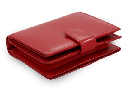 cervena damska kozena penezenka se zapinkou 511 9769 31