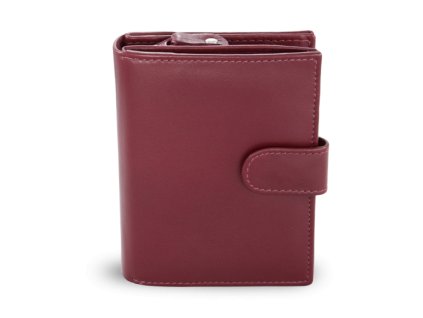 burgundy damska kozena penezenka se zapinkou 511 9769 34