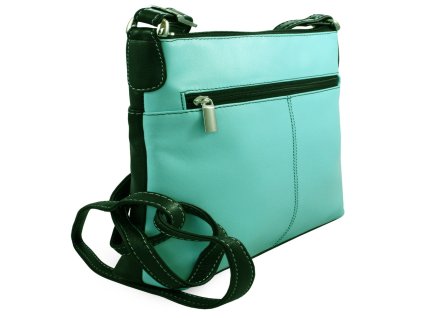 cerno svetle modra kozena zipova kabelka 212 3014 6091