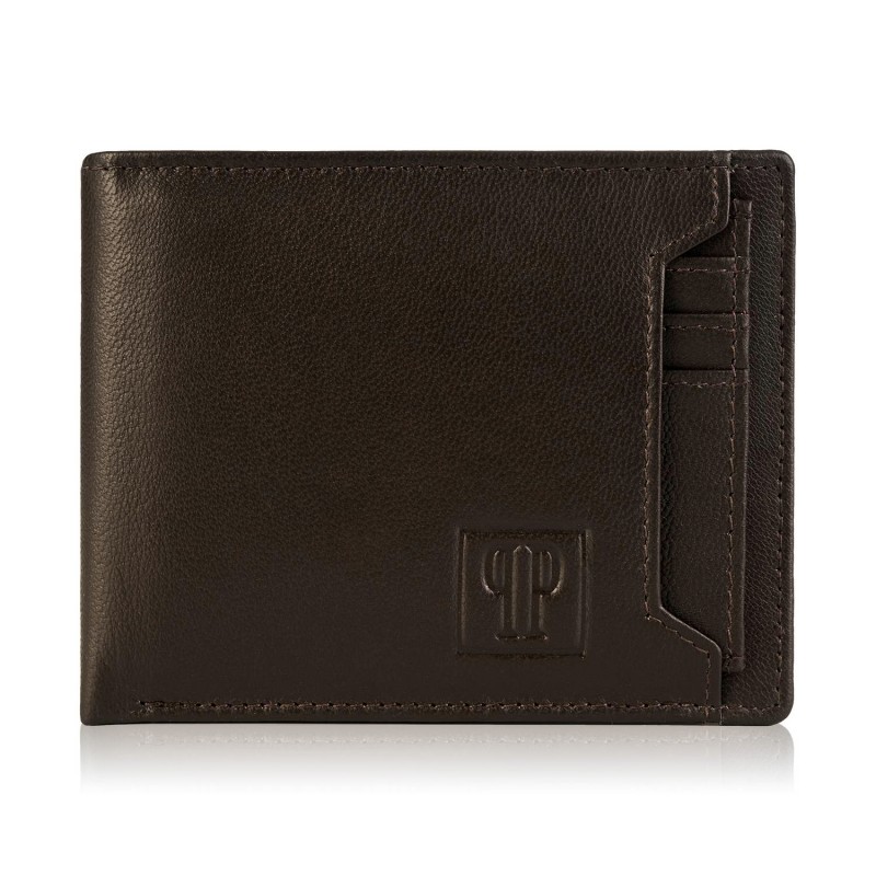 Paolo Peruzzi Pánská RFID peněženka kožená PERUZZI; hnědá