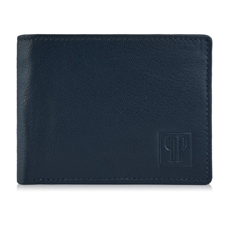 Paolo Peruzzi Pánská kožená peněženka s RFID ochranou PERUZZI; modrá