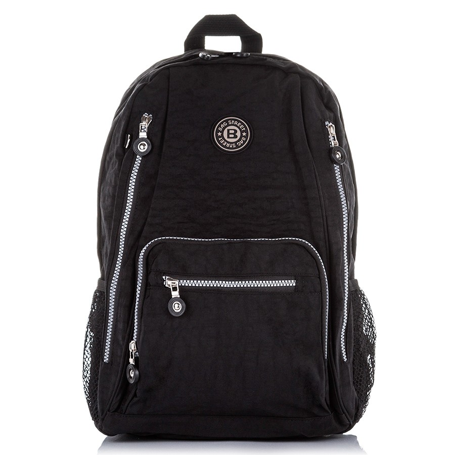 Lehký sportovní batoh BAG STREET unisex; černá