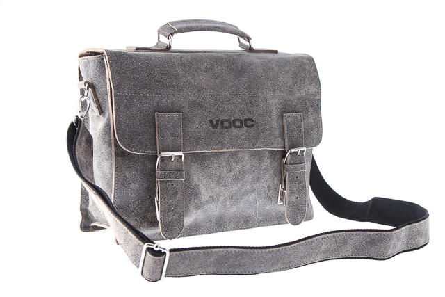 Kožená taška pro každý den VOOC starý vzhled; šedá SKL