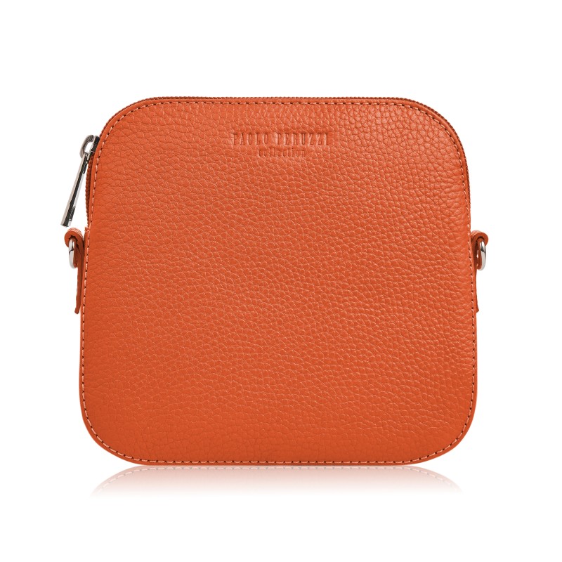 Malé praktické crossbody PAOLO PERUZZI pro každý den; oranžová