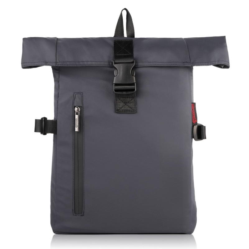 Paolo Peruzzi Voděodolný praktický batoh na notebook; šedá