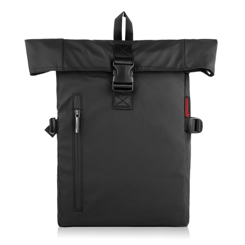 Paolo Peruzzi Voděodolný praktický batoh na notebook; černá