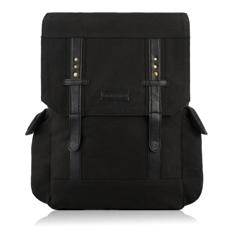 Pánský A4 batoh na notebook PAOLO PERUZZI; černá SKL