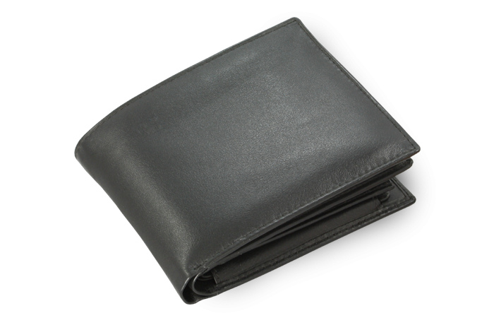 Arwel Pánská kožená peněženka s vloženou dokladovkou - česká výroba; černá
